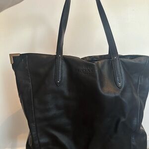 Coach Black Leather Tote